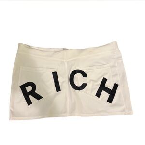 White ‘Rich’ Richmond Mini Skirt